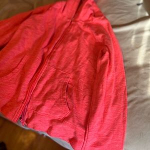 Pink zip-up hoodie